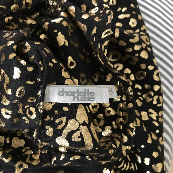 Cheetah/leopard black and gold Infiniti scarf - Picture 2 of 4